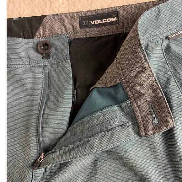Volcom Shorts Mens 32 Blue Frickin Surf & Turf Static 4 Way Stretch Hybrid - Picture 4 of 9